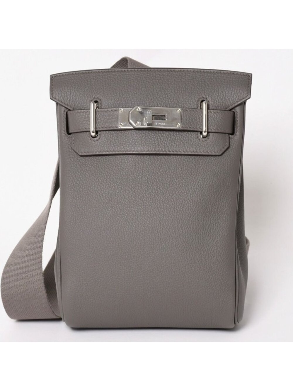 Hermes Kelly Hac a Dos PM Bag Gris Meyer Togo Silver